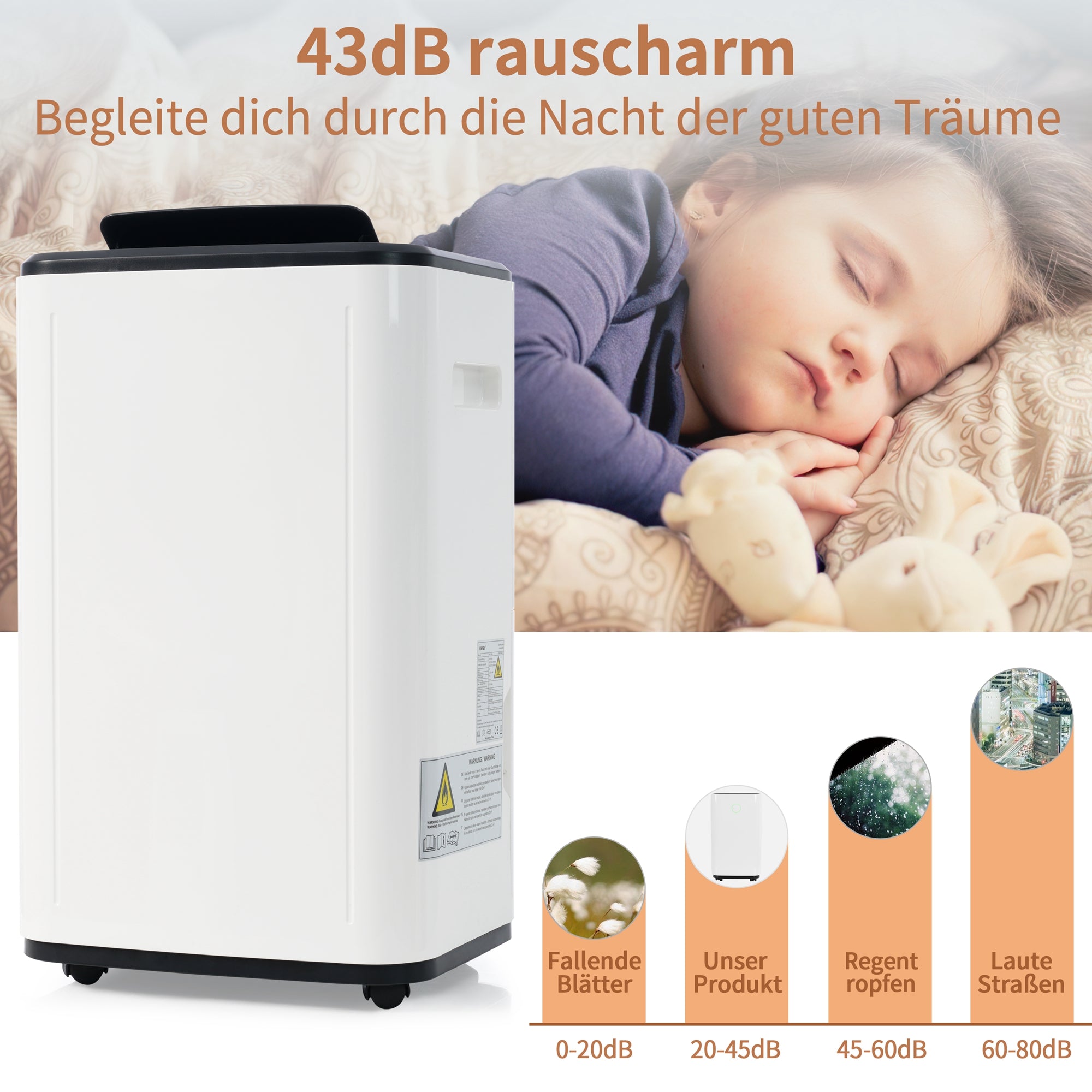Dehumidifier 25L/day, 3-in-1 Air Purifier & Dryer, 6L Water Tank LED Screen
