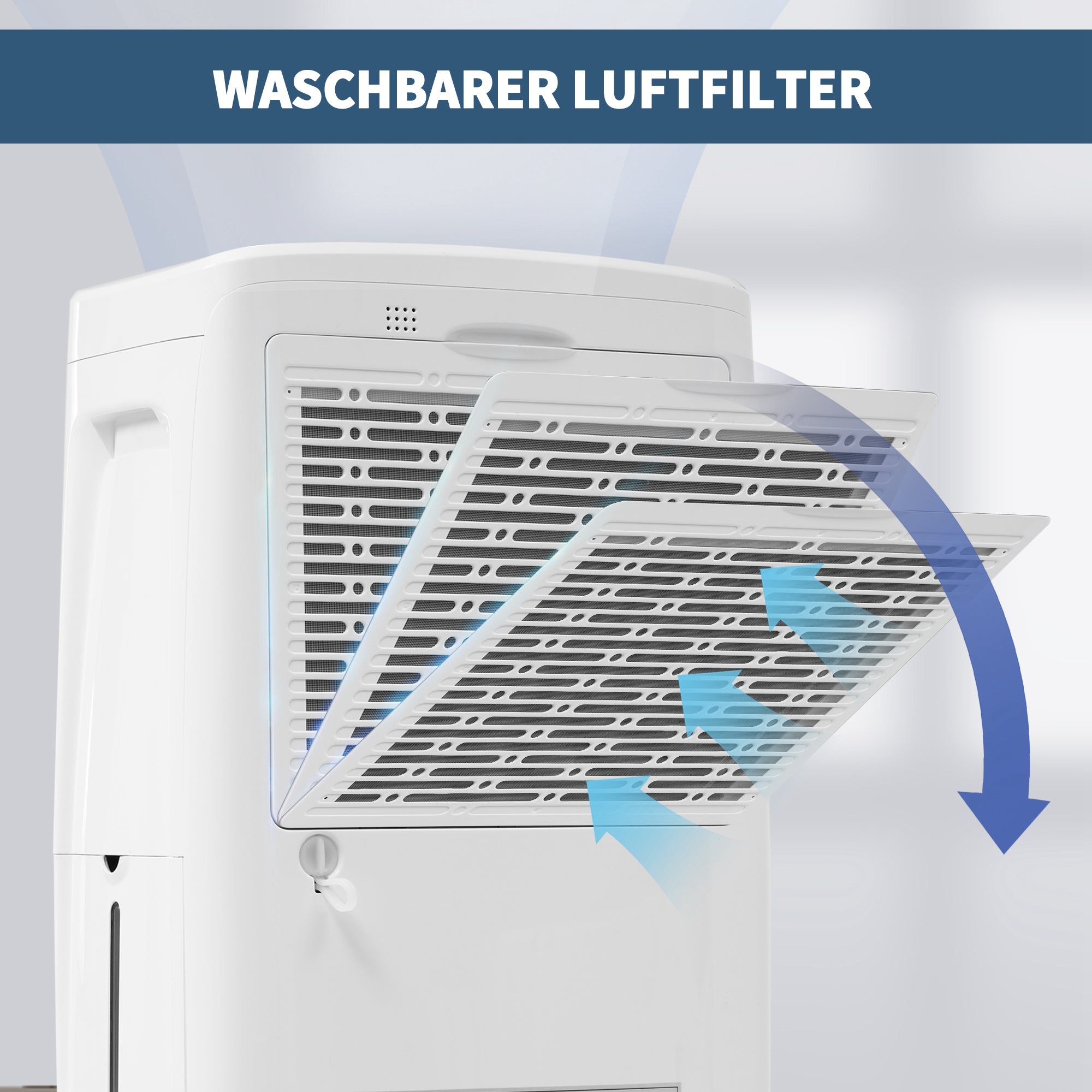 Dehumidifier, 12L/Day 3-in-1 Air Purifier & Clothes Dryer with 24-Hour Timer, LED Display