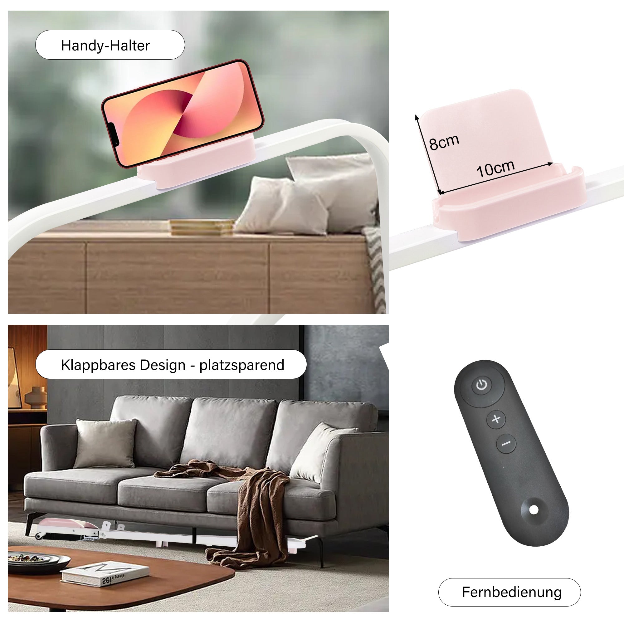 Treadmill, 2-in-1, Remote Control, LED Display, Bluetooth, Foldable