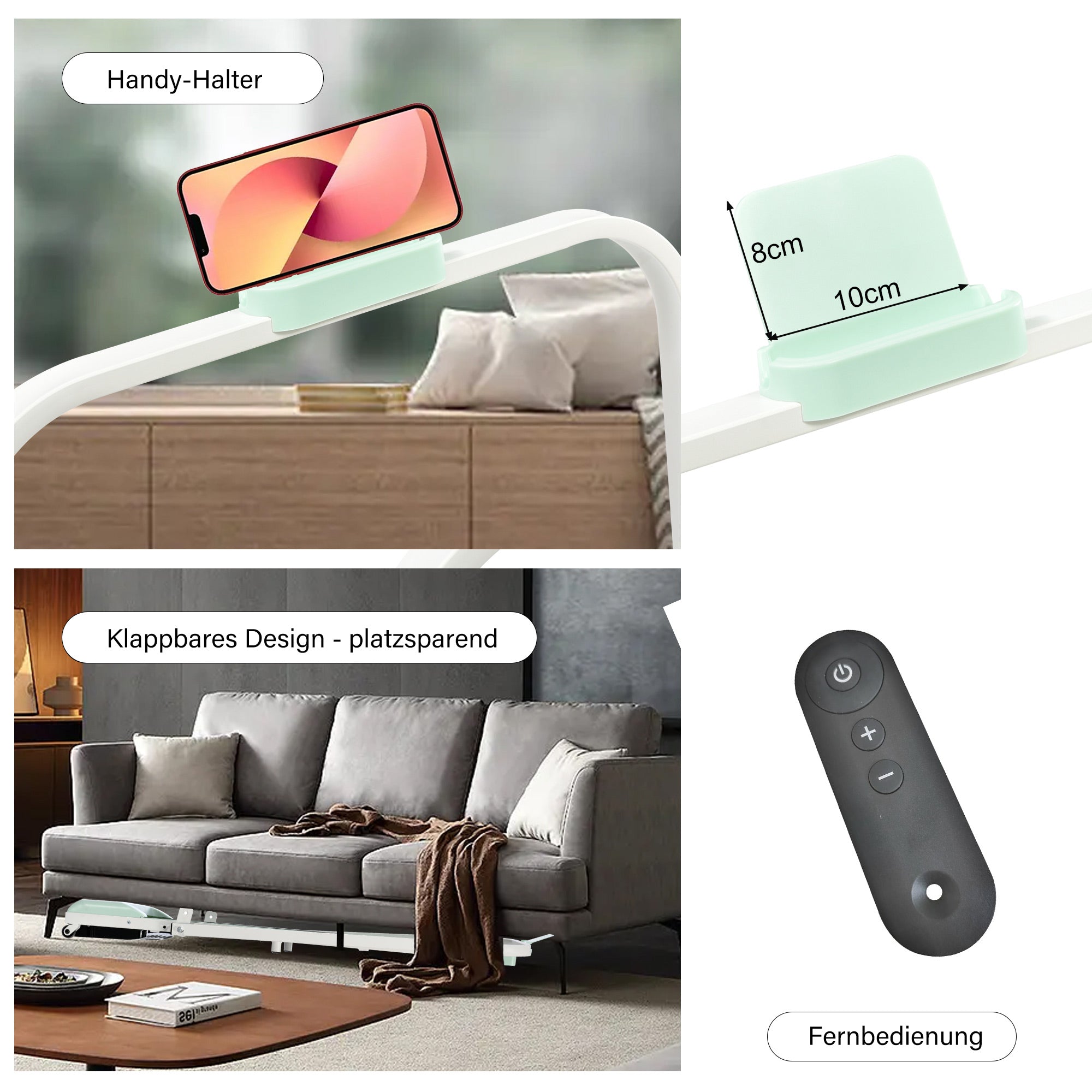 Treadmill, 2-in-1, 1-6 km/h, LED Display, Bluetooth, Foldable