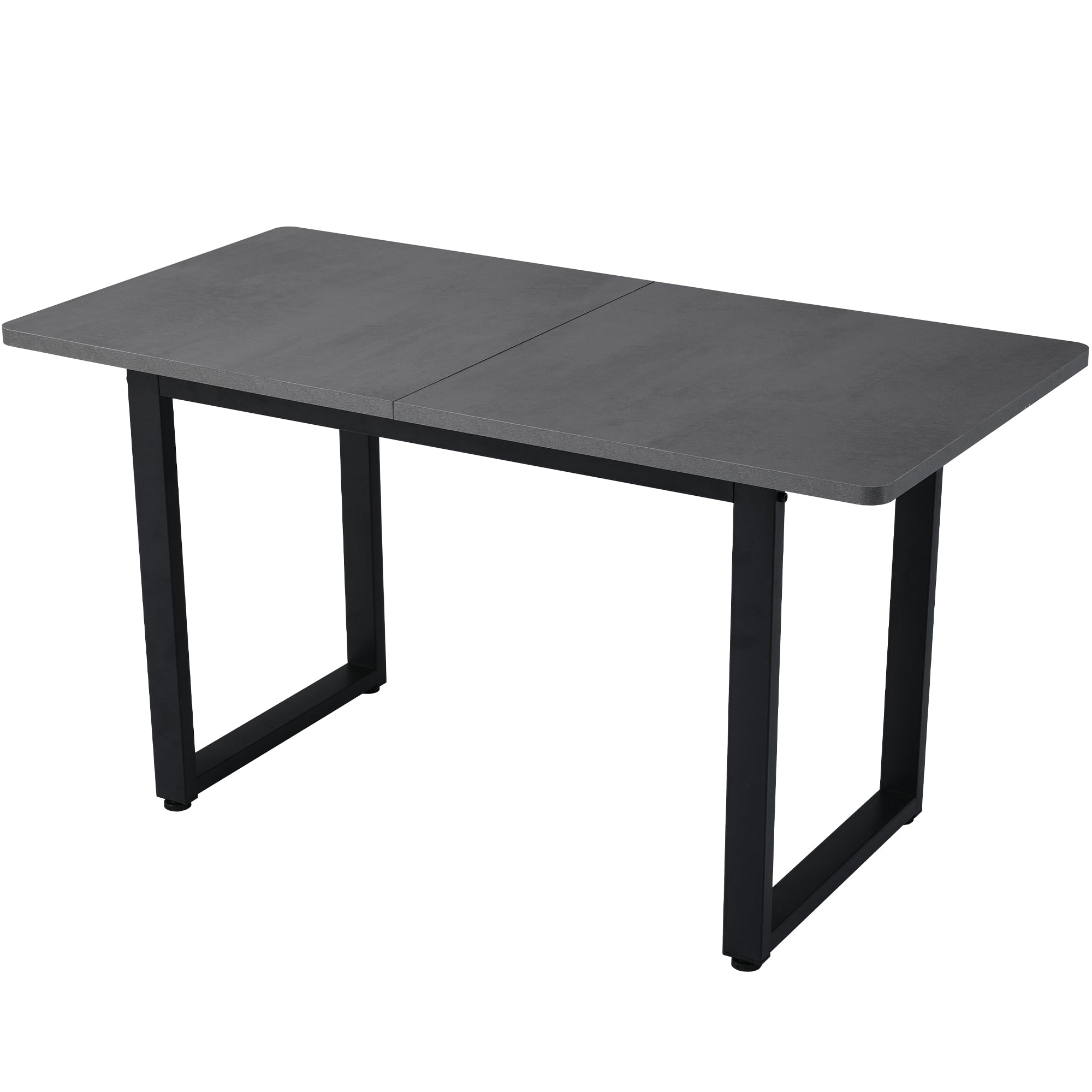 Dining Table Industrial Style Rectangular Iron - Grey
