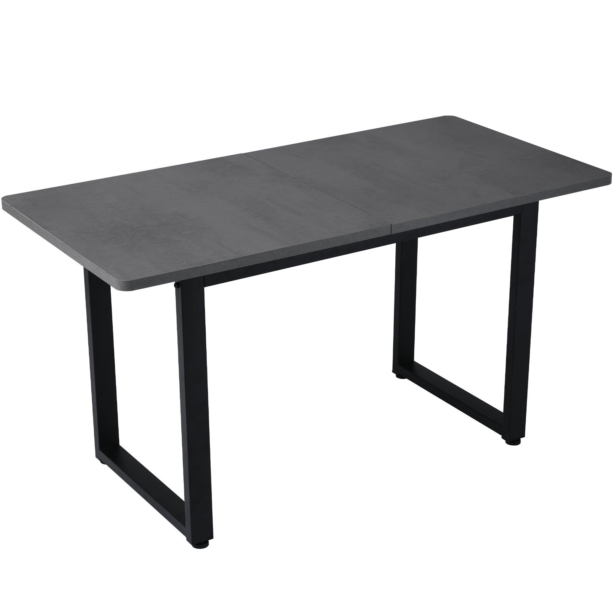 Dining Table Industrial Style Rectangular Iron - Grey