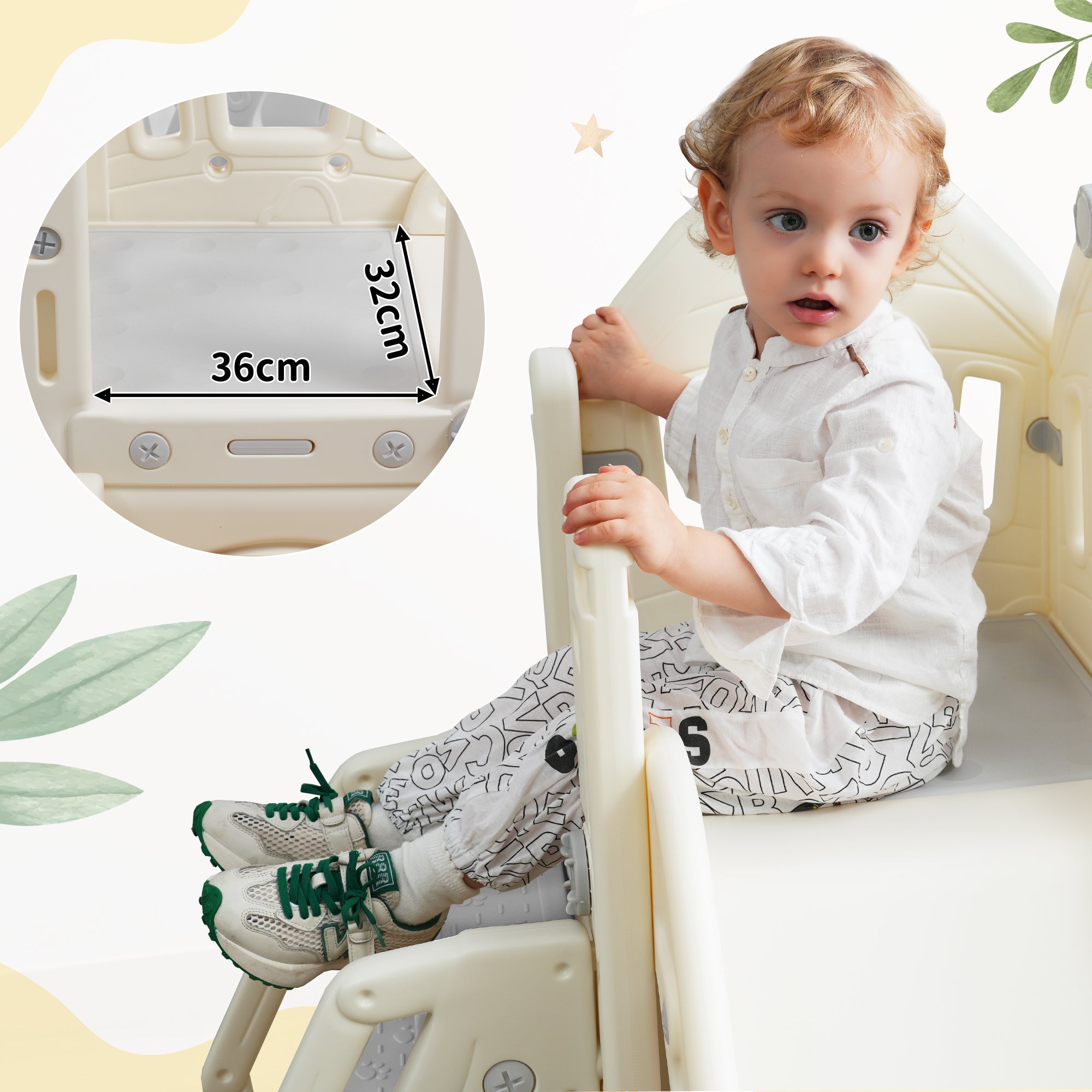 Children's Slide Set with Swing, 5-in-1, Climbing, Storage, Basketball Frame, Indoor