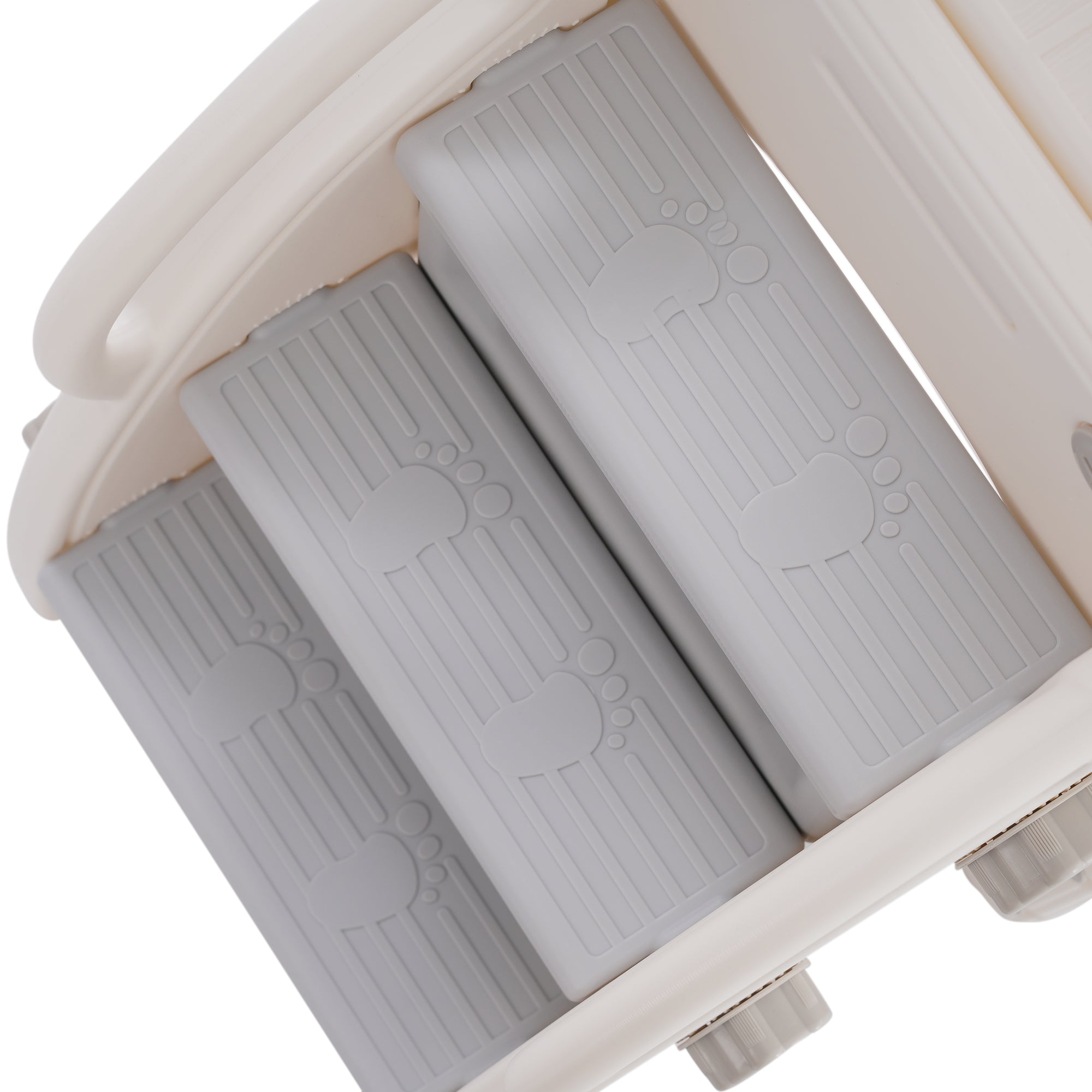 Bears Kids 6-in-1 Slide, one slide, two platforms, two floor cabinets, basketball hoop and stairs, high-density polyethylene