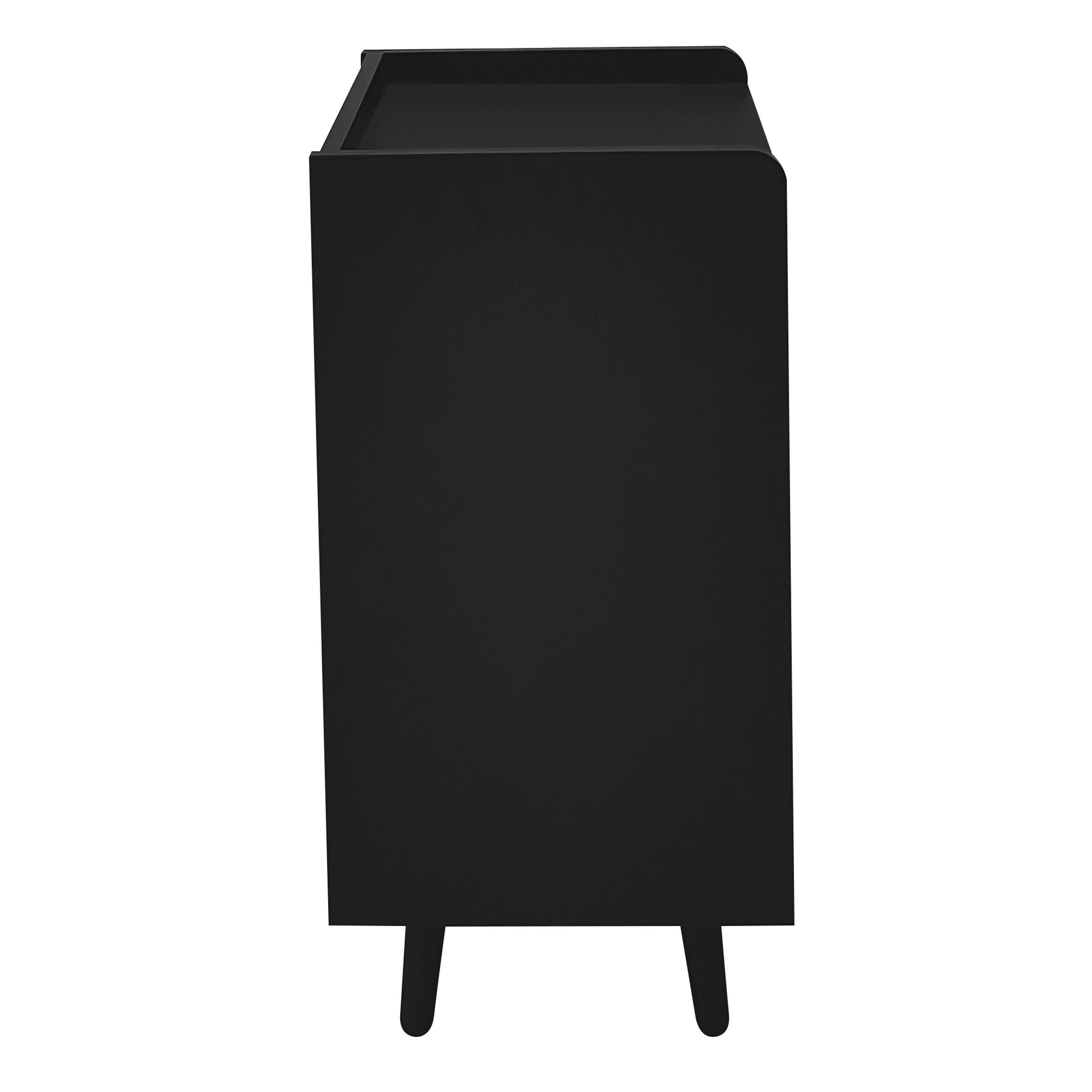 Modern shoe bench with three storage doors, multiple levels for storage