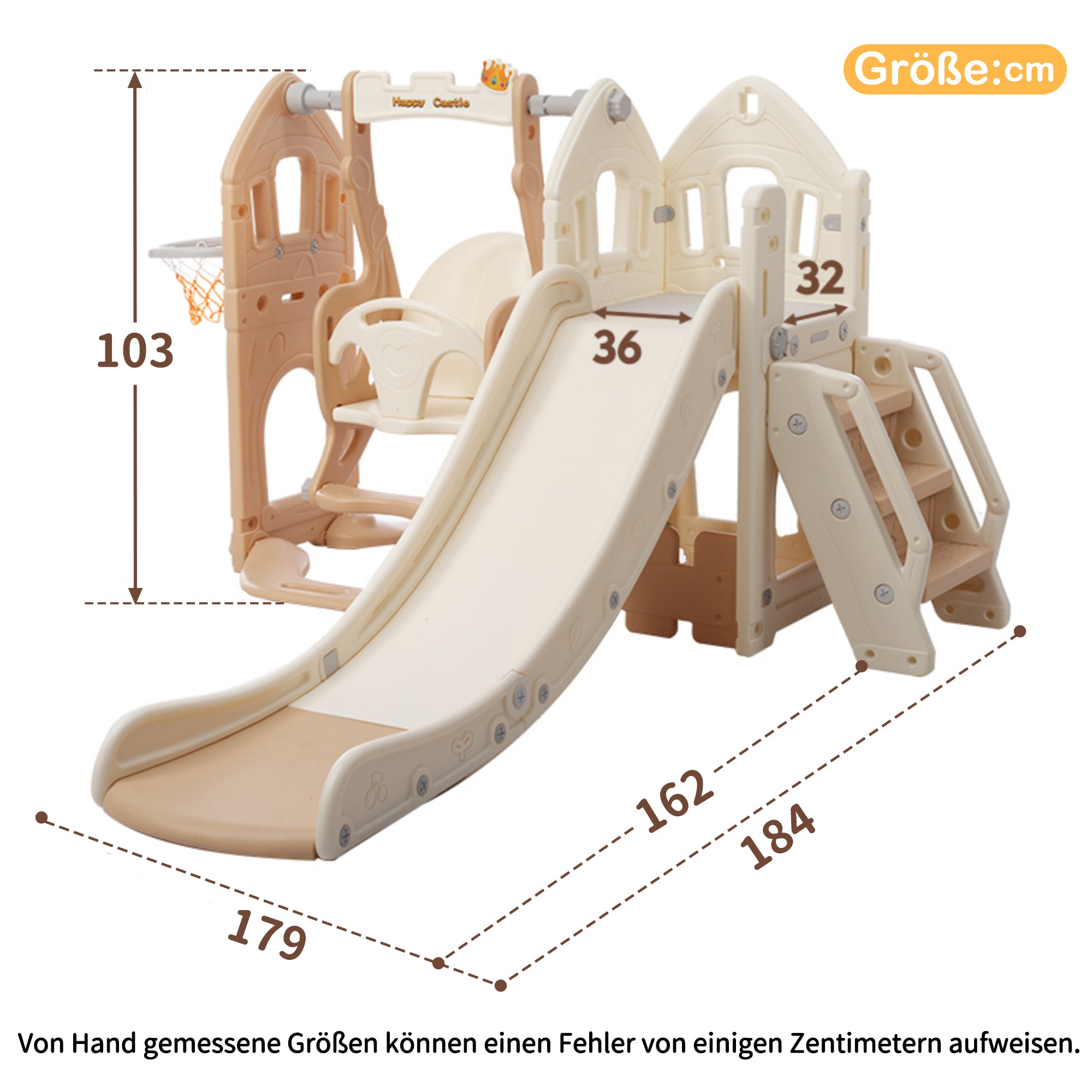 Children's Slide Set with Swing, 5-in-1, Indoor