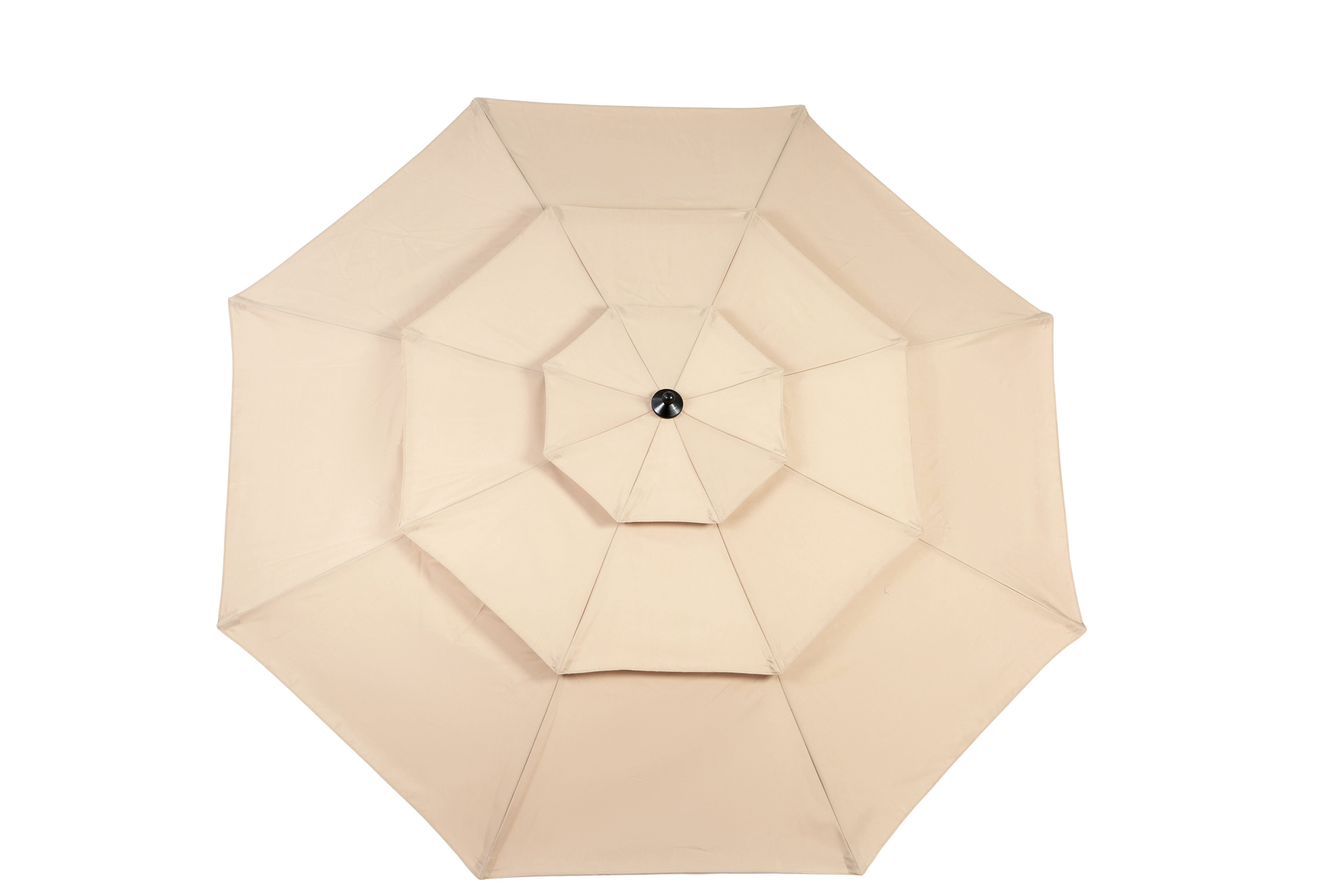 Outdoor Umbrella 14.8 Ft Double Sided Rectangular Large with Crank, Khaki