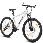 Hardtail Mountain Bike, 28-Inch 21-Speed Shimano Tourney with Disc Brakes, Black