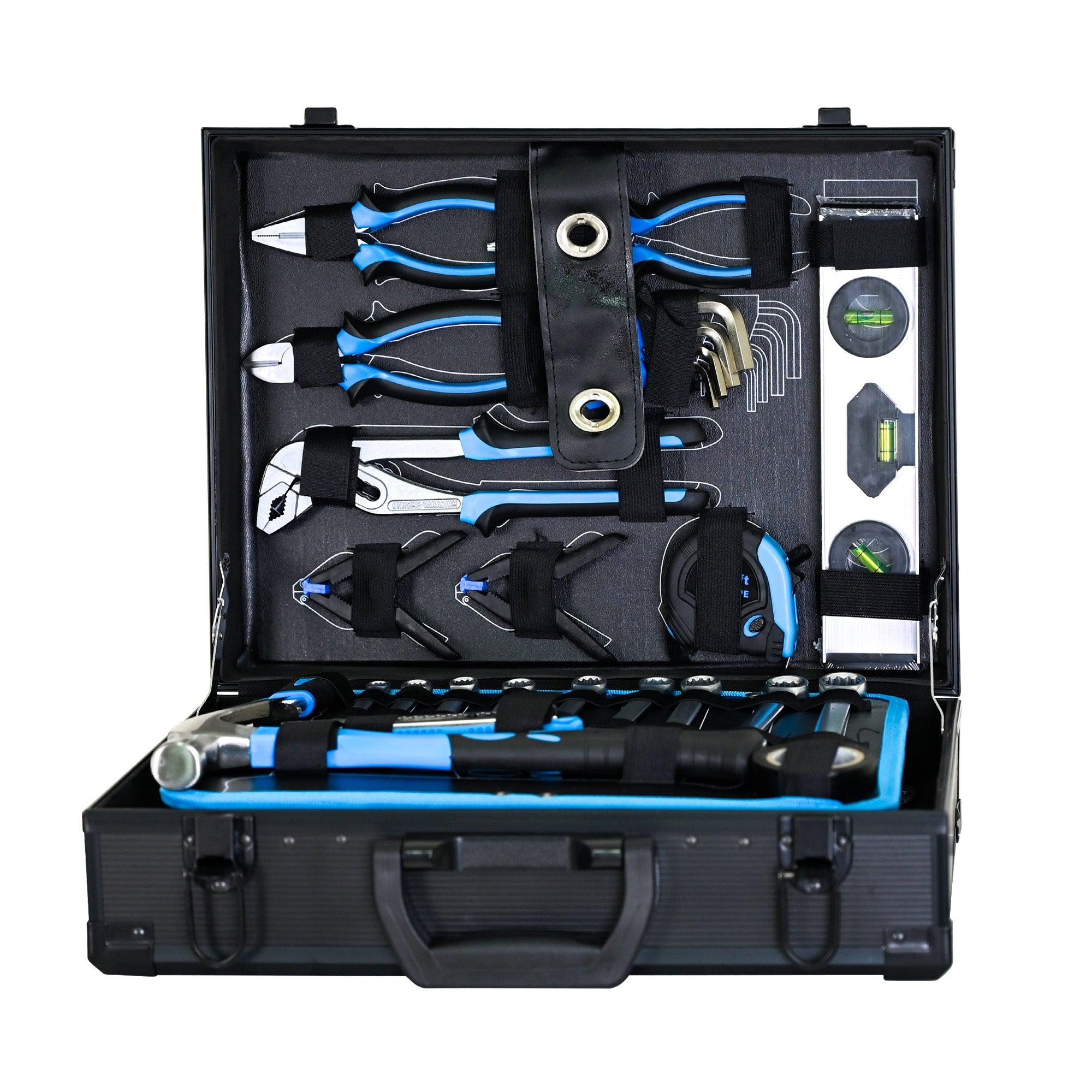 Combined Maintenance Tool Kit, 247-Piece Basic Set, Steel/Plastic