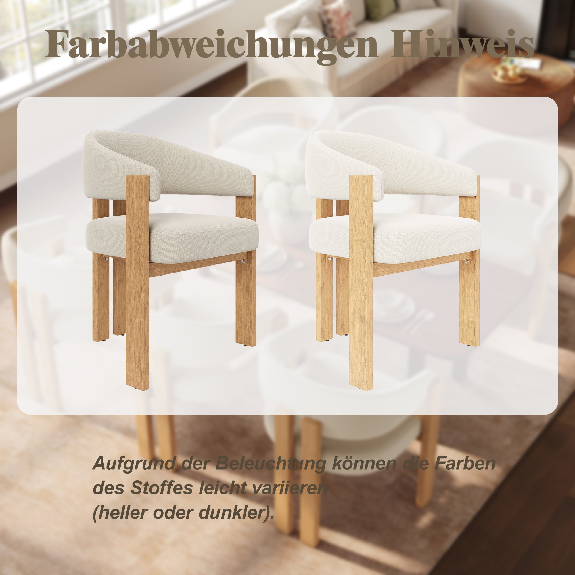 Ergonomic Dining Chair, Thick Padding and Iron Legs, Set of 4, Wood Look