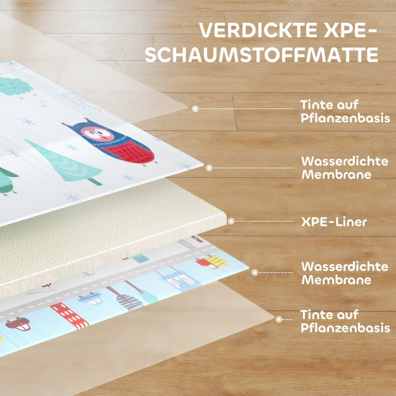 Baby Play Mat Non-Slip 1.5cm Thick Animal Pattern - Foam