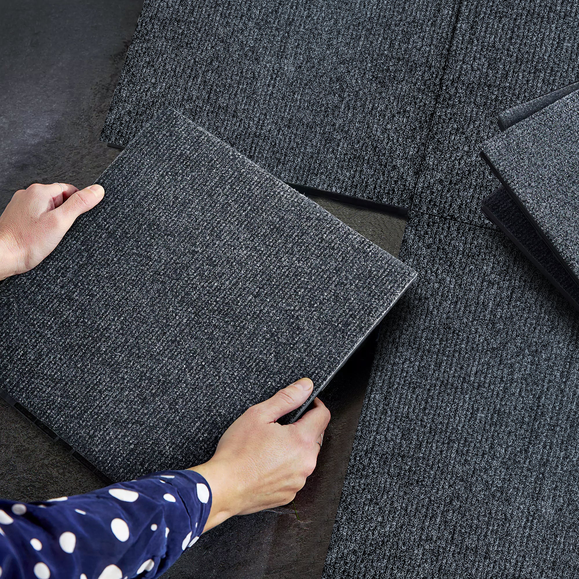 Patio Deck Tiles 12" Interlocking DIY Module 36pcs - Carpet