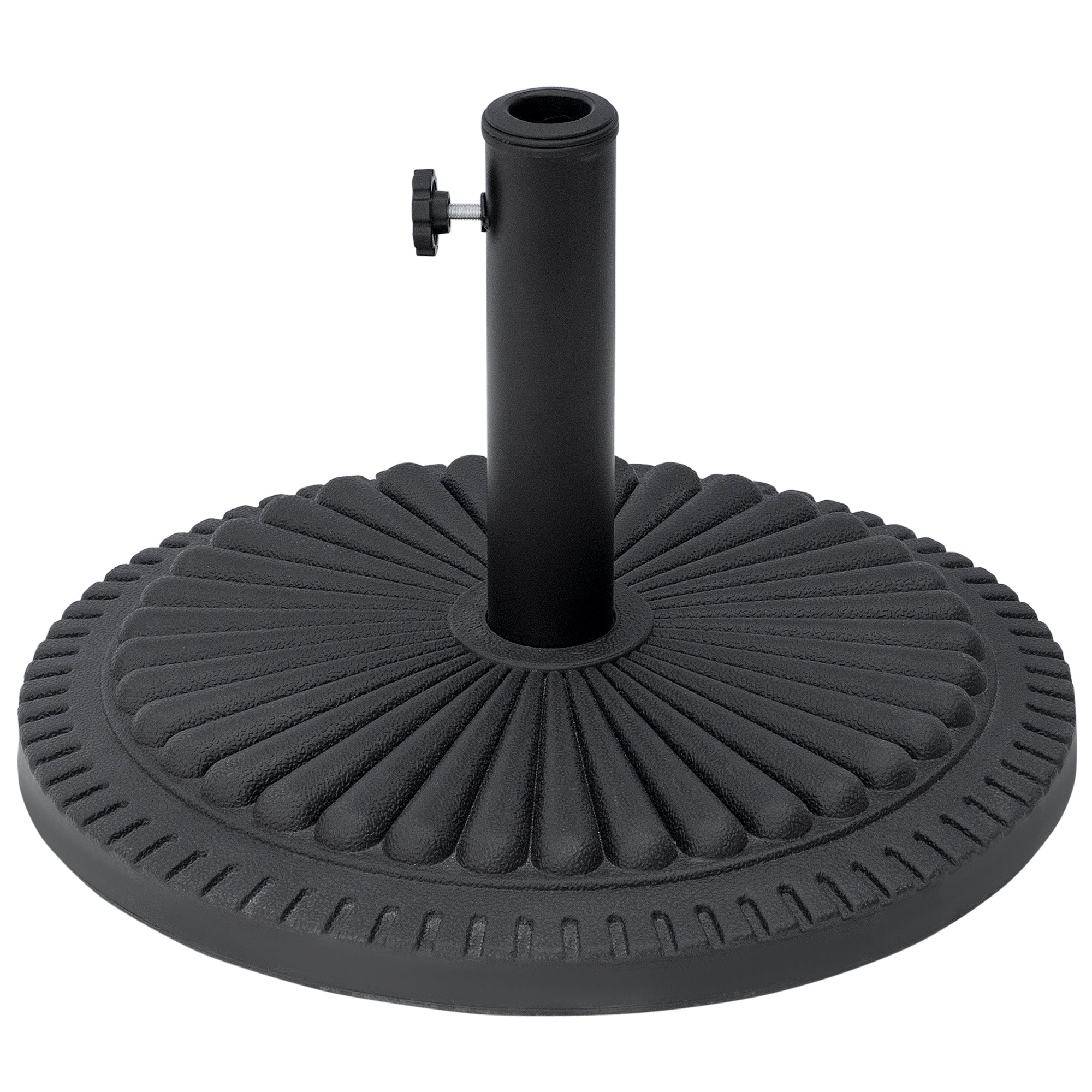 Parasol Base 14 kg Round Cement Ø49 cm for Garden & Terrace