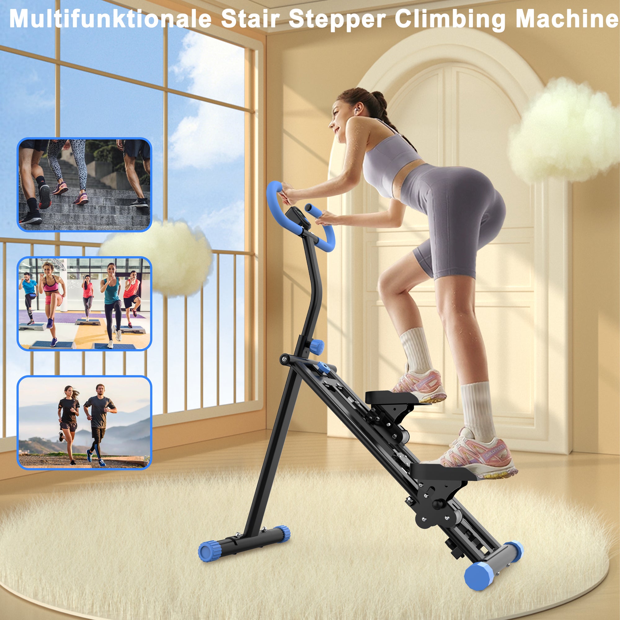 Stair Stepper Adjustable Resistance for Home Gym