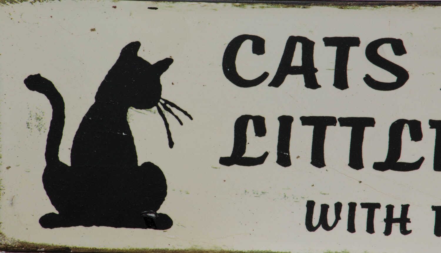Plaque - Cats Are Just Little People - Metal