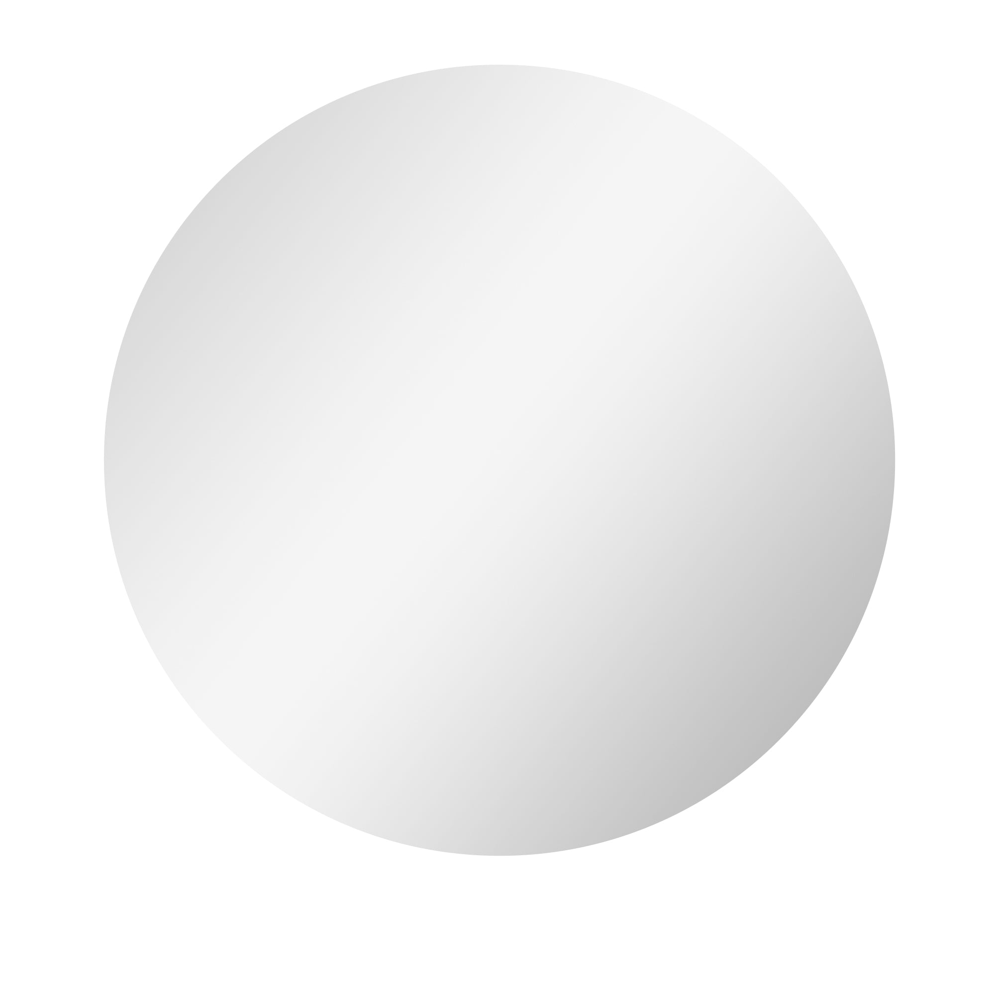 Bathroom Mirror Wall Mounted Ø60 cm, 3 Light Colors, Touch Switch, Anti-Fog, IP44