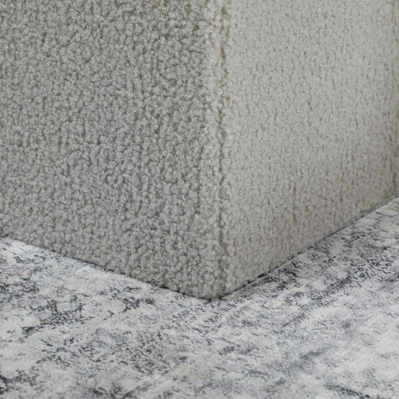 Storage Ottoman Upholstered Bench with Storage and Lid - Light Grey