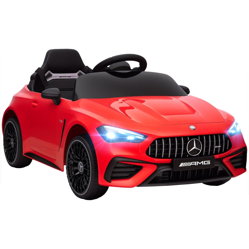 Mercedes Design Kids Electric Car with 12V Motor and Remote Control, Red