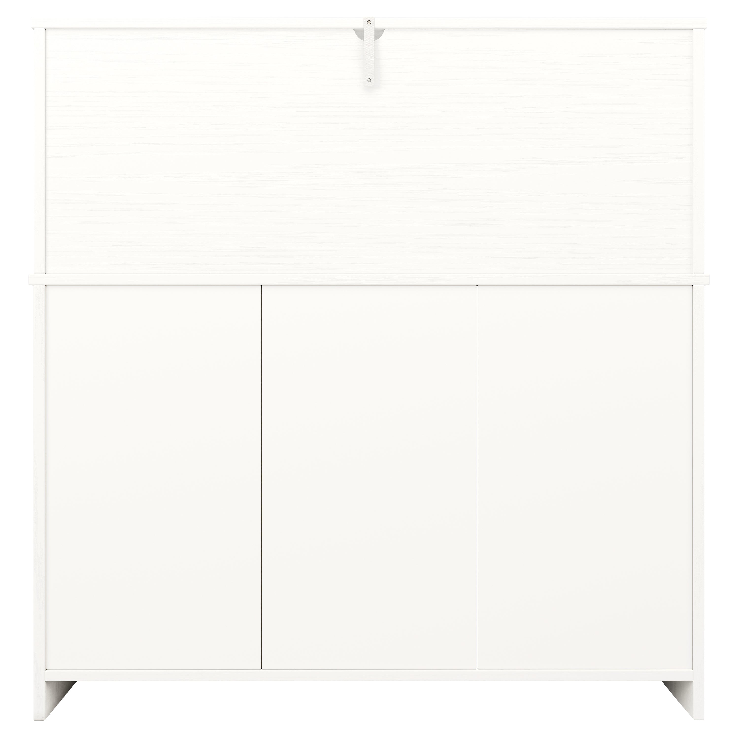 Sideboard 120x40x120cm Wine Glass Rack Storage Minimalist - White/Black