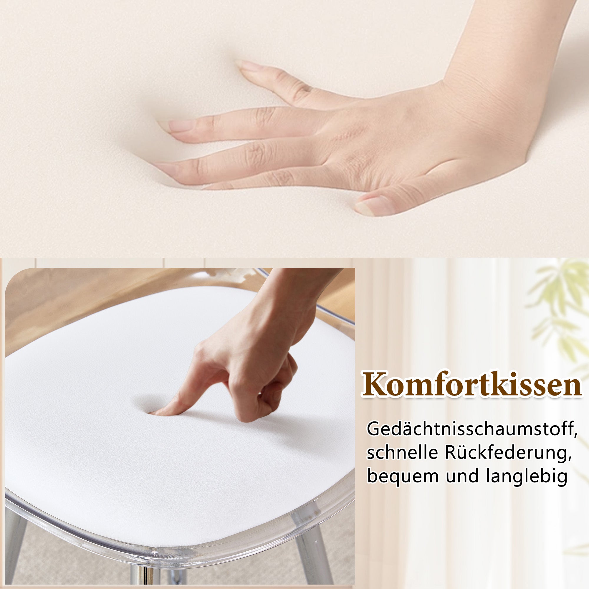 Flexible Bar Set, Round Table 89 cm, 2 Stools, Glass & Silver