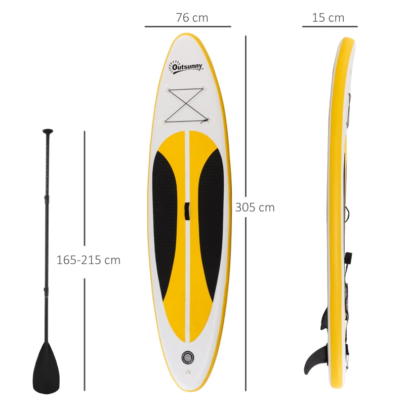 Inflatable Stand Up Paddle Board, Non-Slip & Ultra-Light with ISUP Accessories, White