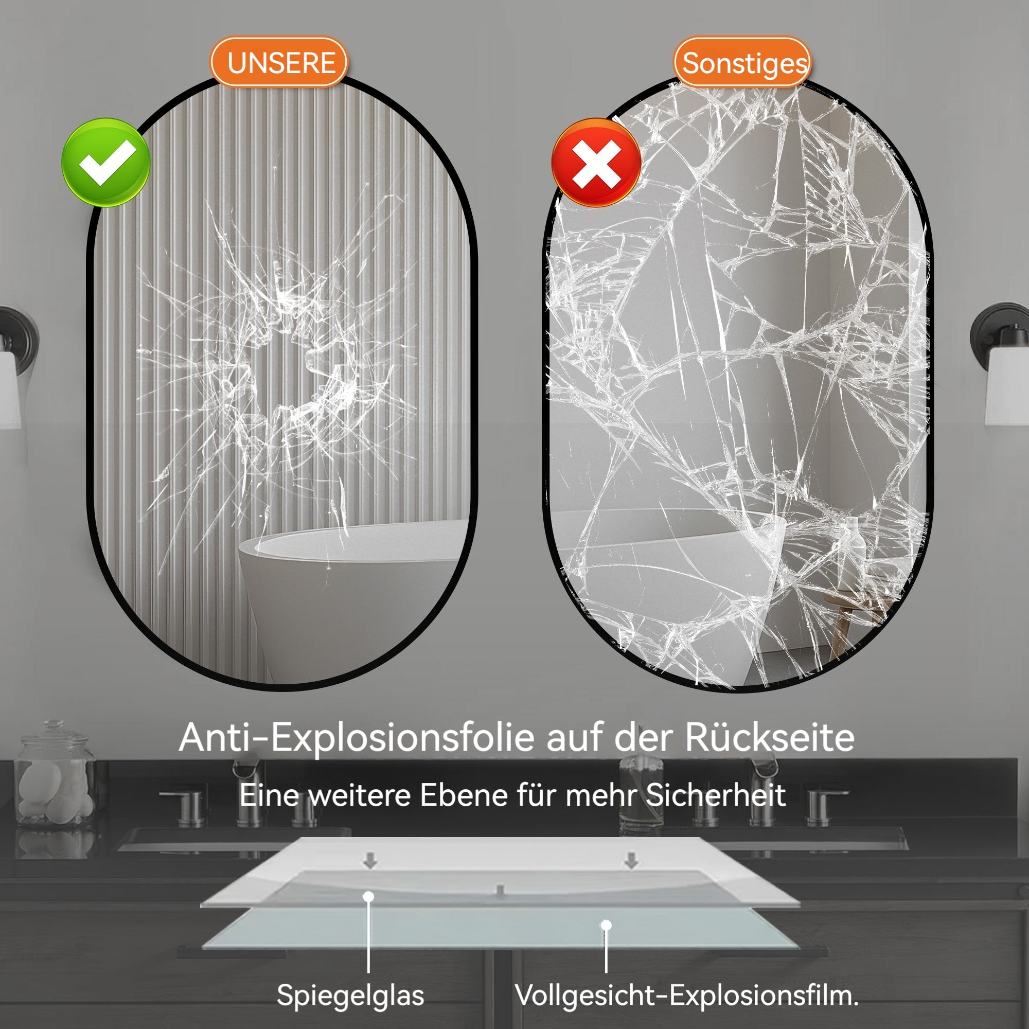 Bathroom Mirror 6035 50x80cm