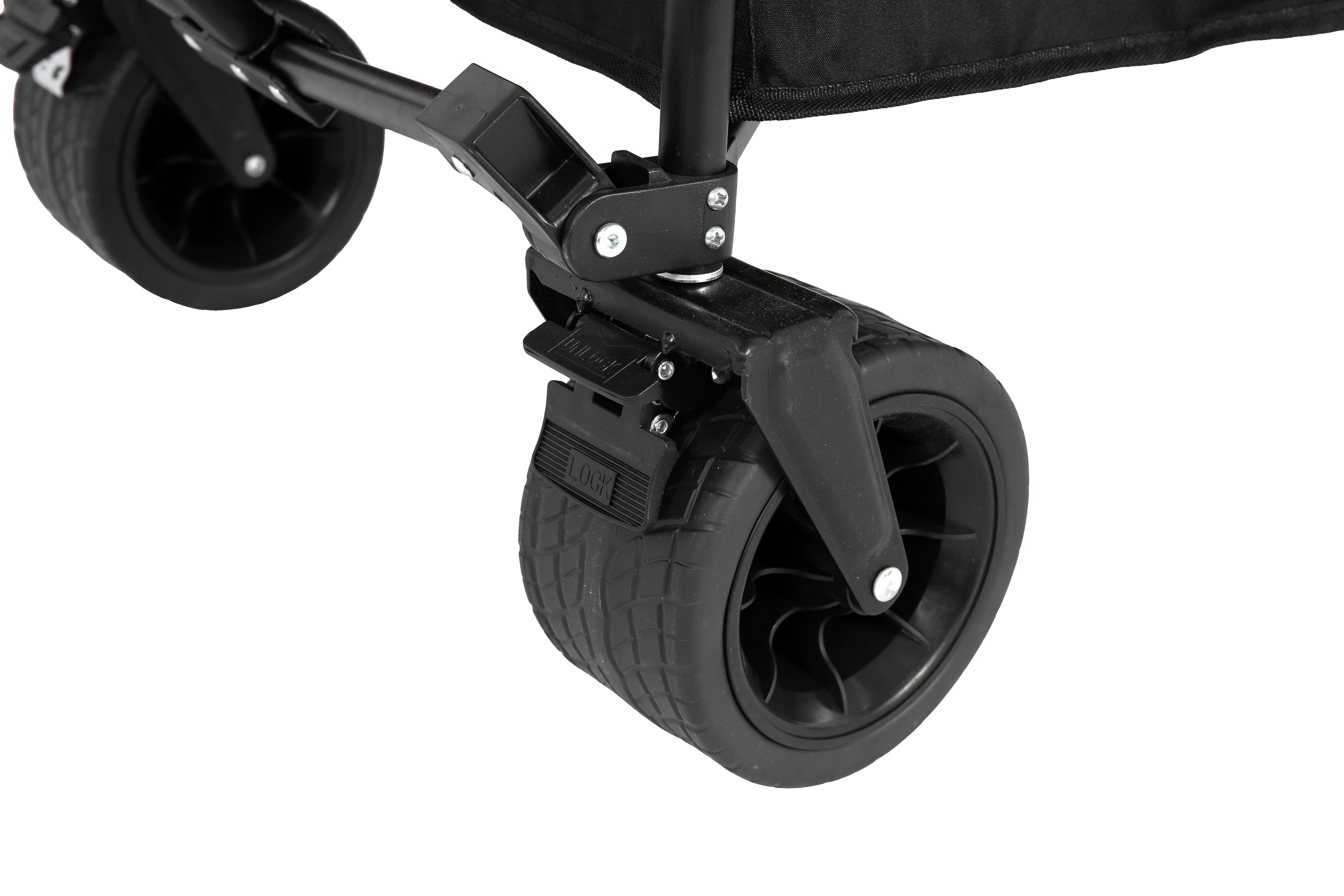 Beach Wagon Collapsible with Big Wheels Heavy Duty Black