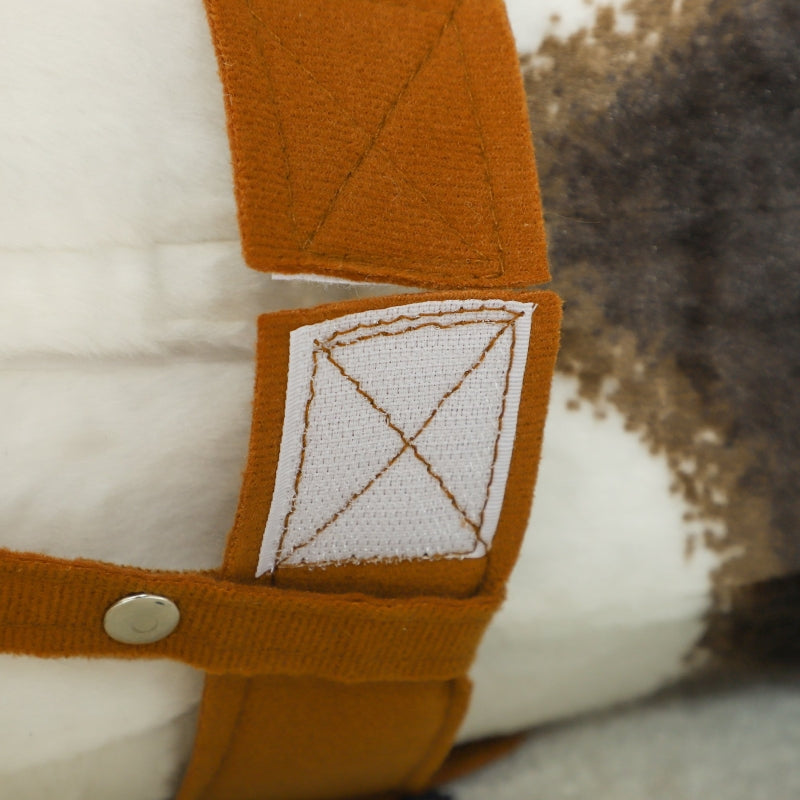 AIYAPLAY Riding Horse with Sound, 48 cm High Toy Horse for Children 3-8 Years, Metal, Brown + Cream White