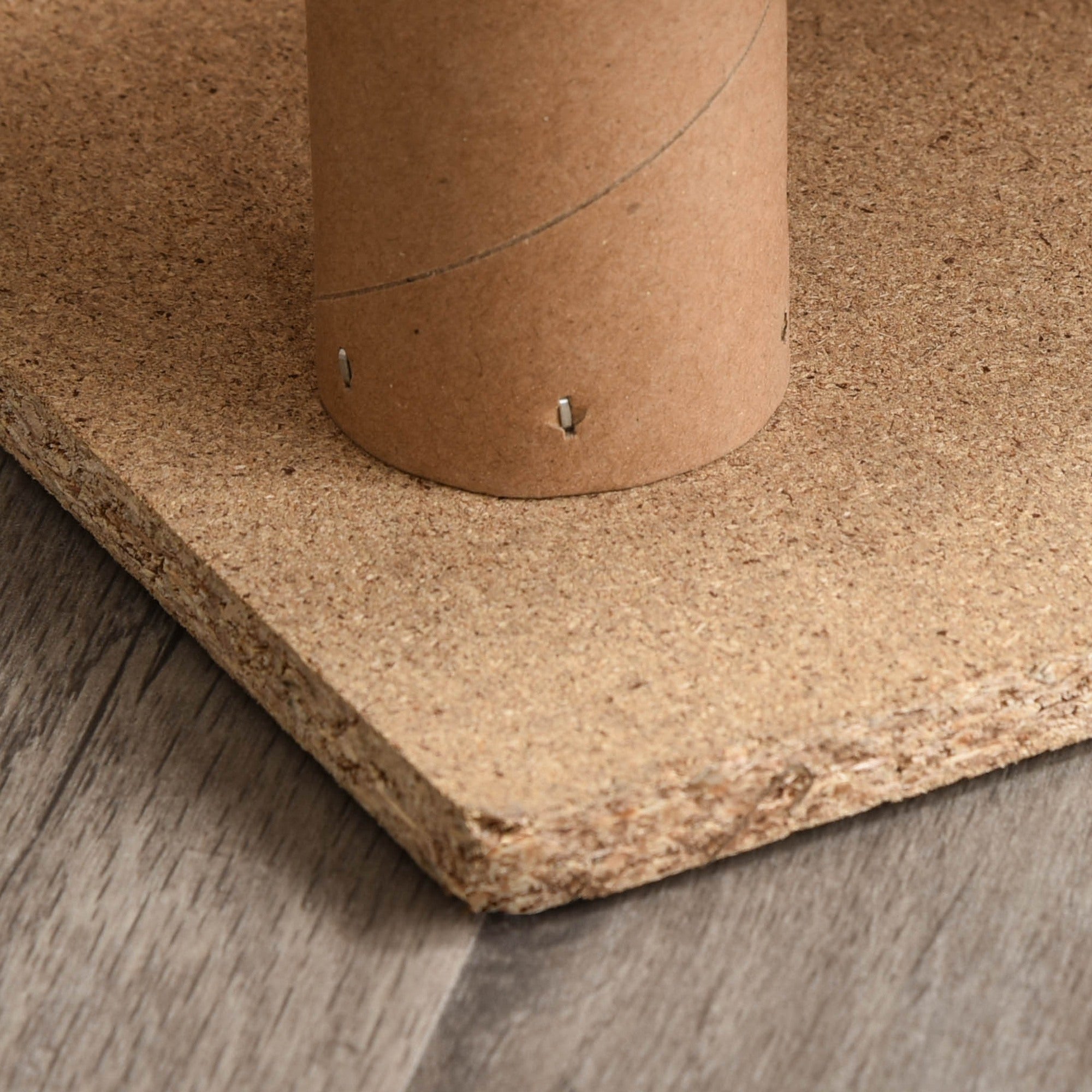 Pet Stairs 4-Step Ramp, Removable Cover, Chipboard Plush Beige