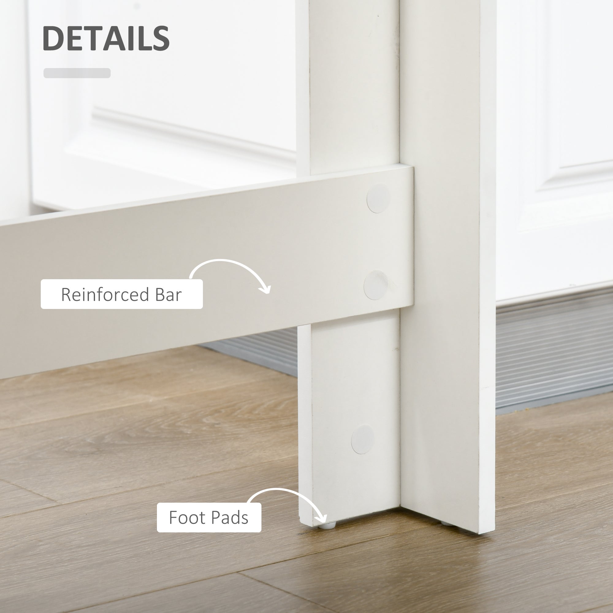 Bar Table Dining Table with 4-Tier Storage Shelf Grey