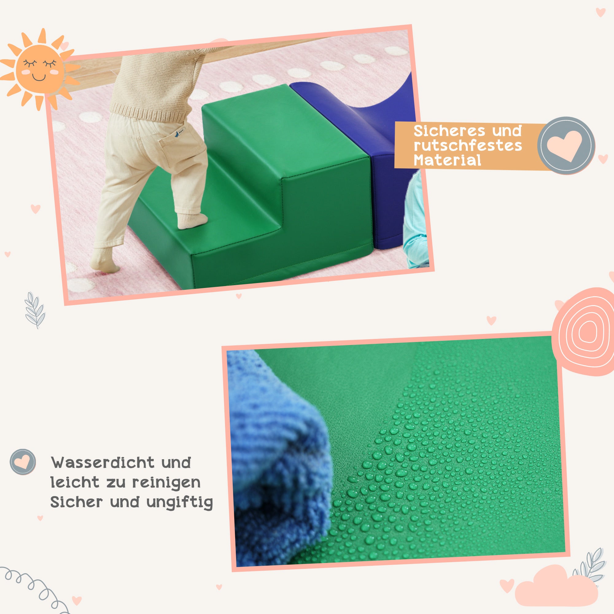 5-in-1 Giant Soft Foam Building Blocks for Kids, Colorful