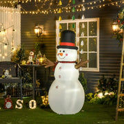 Inflatable Snowman, Giant 6ft Christmas Decoration with LED Lights, Outdoor Indoor
