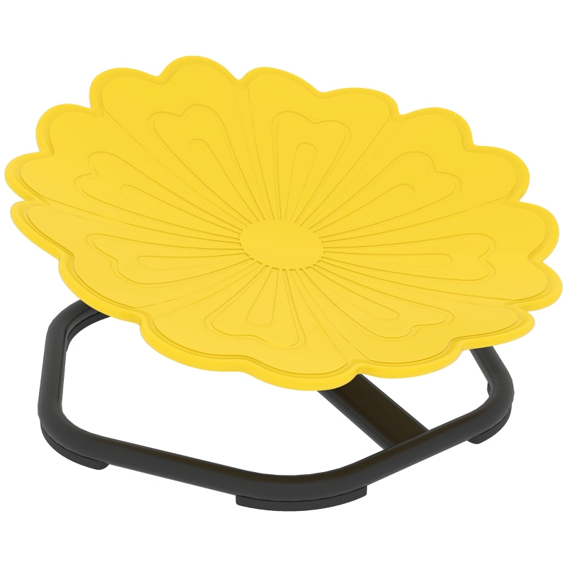 Flower-Shaped Sensory Spinning Chair Non-Slip Base for Balance/Coordination, Yellow