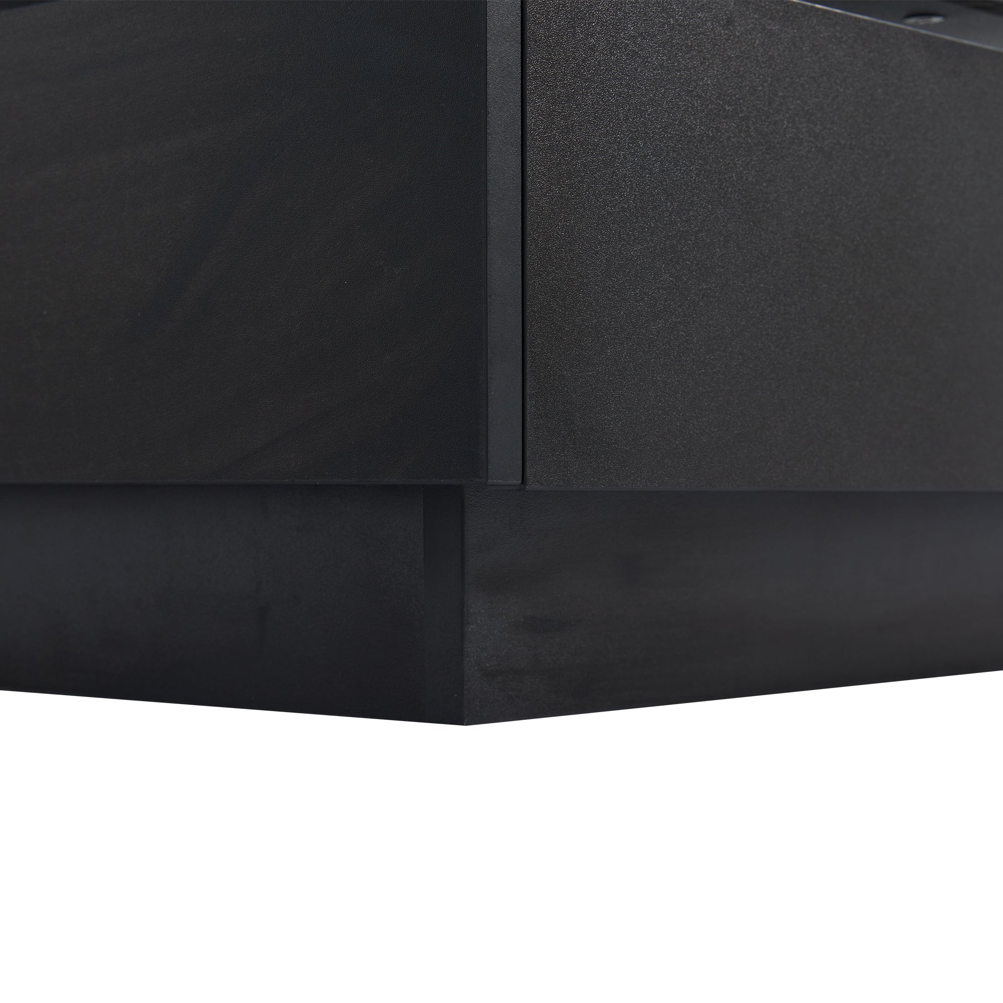 Coffee Table 360° Rotatable with 2 Shelves and Storage, Black