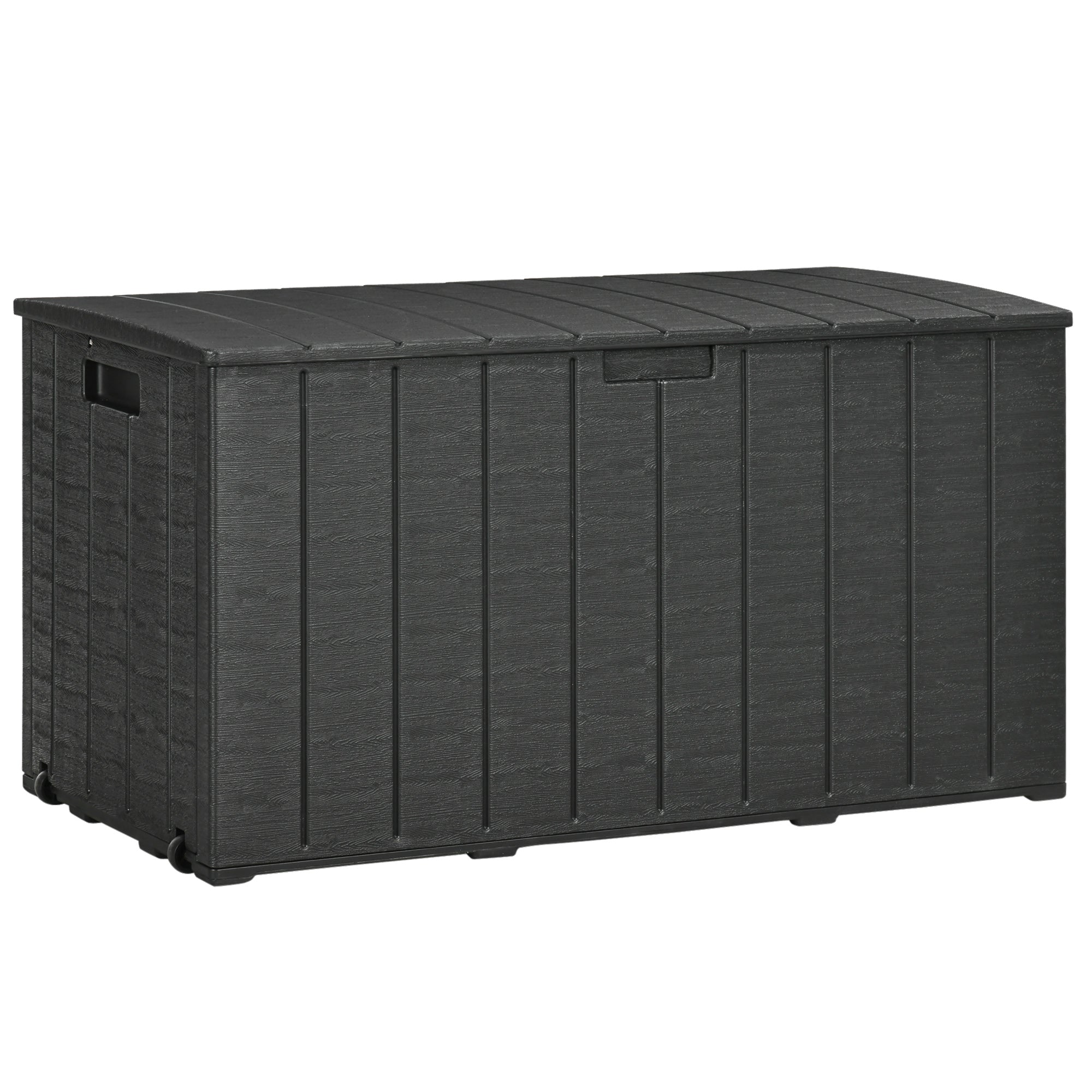 Garden Storage Box, 336 Litre Water-resistant Heavy Duty Double Wall, Black