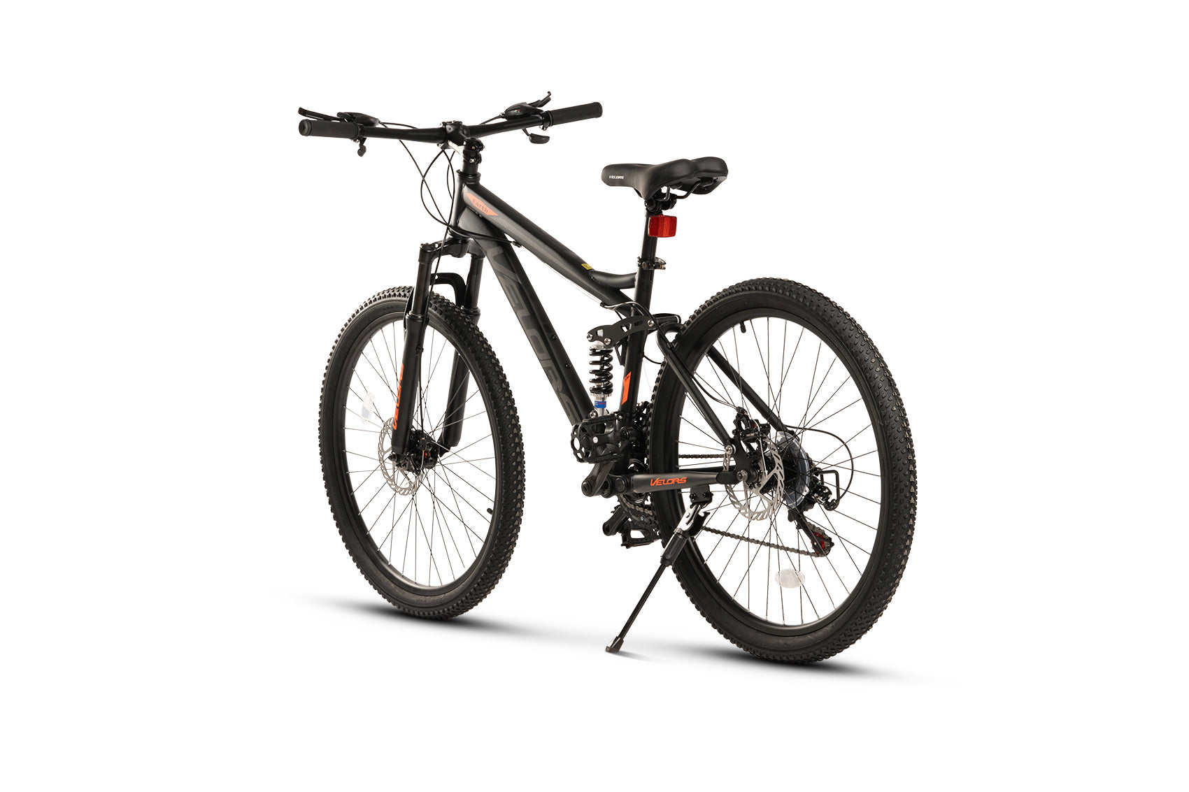 Velors Mountain Bike Full-Suspension 21-Speed Dual Disc Brakes 26-inch