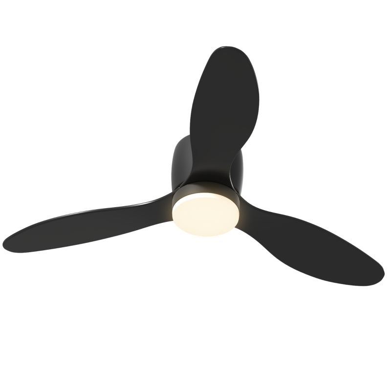 Ceiling Fan, 115 cm LED, Remote Control, 3 Blades, Bedroom