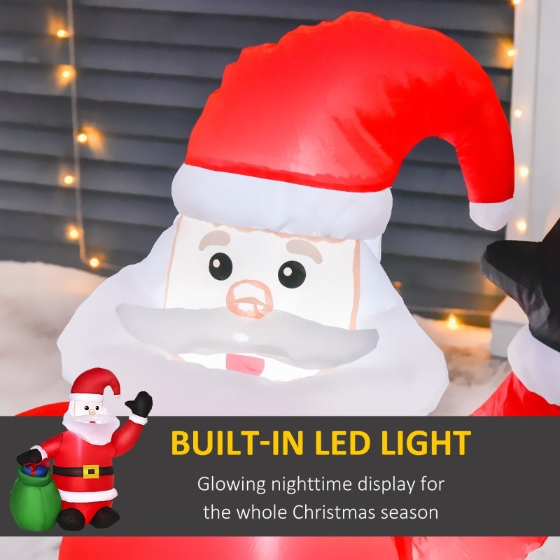 Inflatable Santa Claus 4ft LED Christmas Decoration