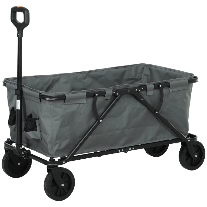 Garden Cart, Foldable 120 kg 160L, Dark Gray