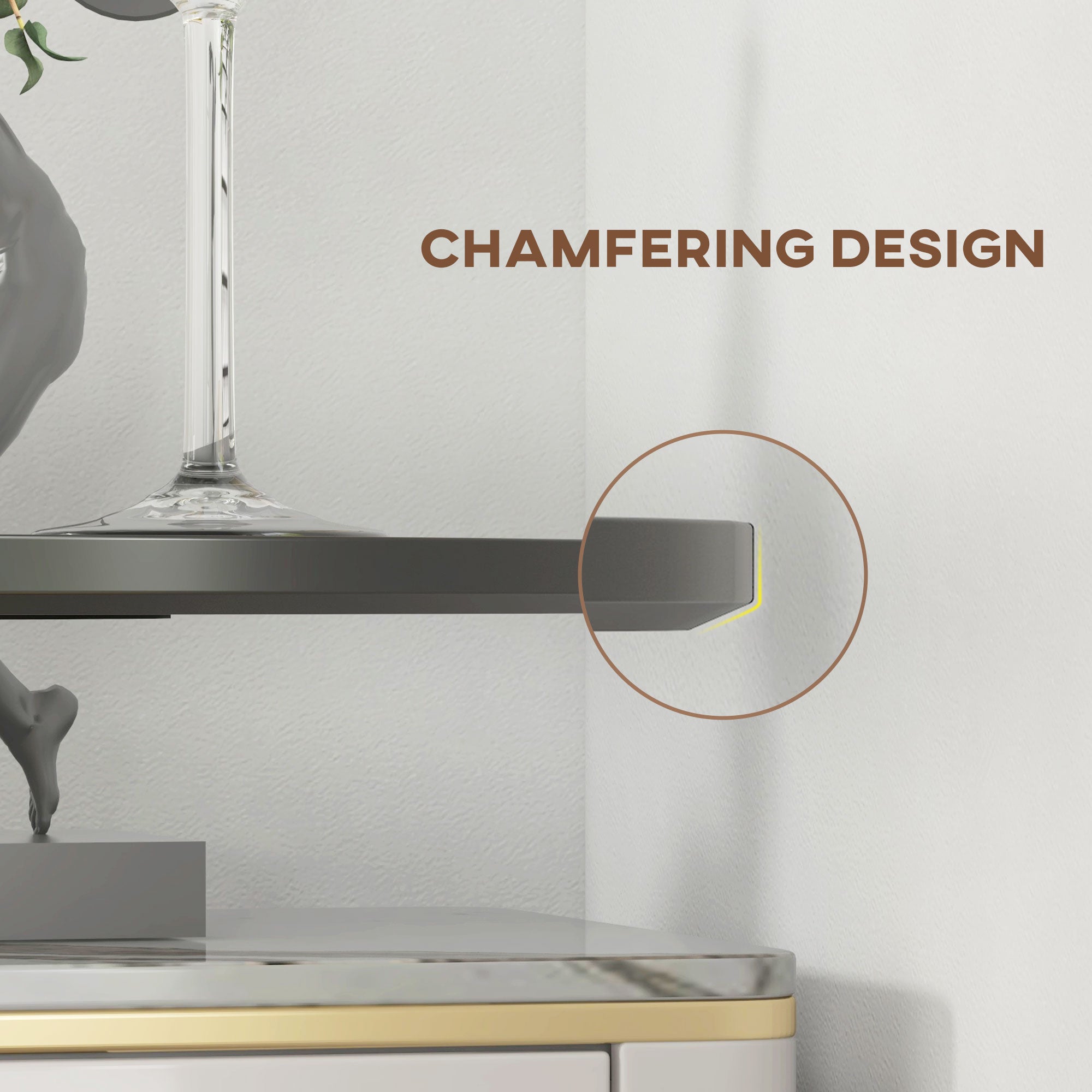 Bar table round kitchen for living room dining room steel black