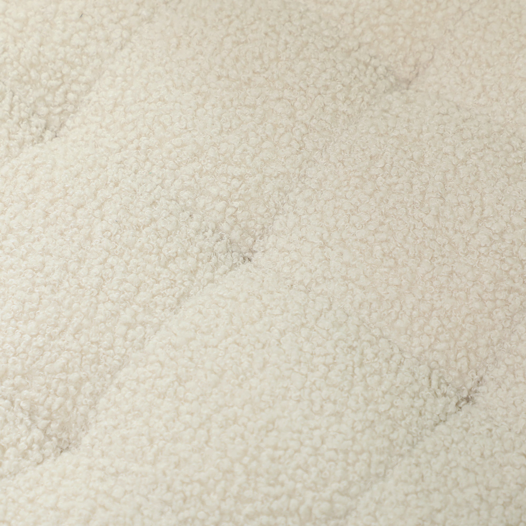 Storage Bench, Upholstered with Lid Cashmere Look Ø45 x 41 cm, Cream White