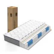 Quality Mattress Deluxe Pocket Spring 140x200cm H3 7 Zone 1000 Springs Lyocell Cover