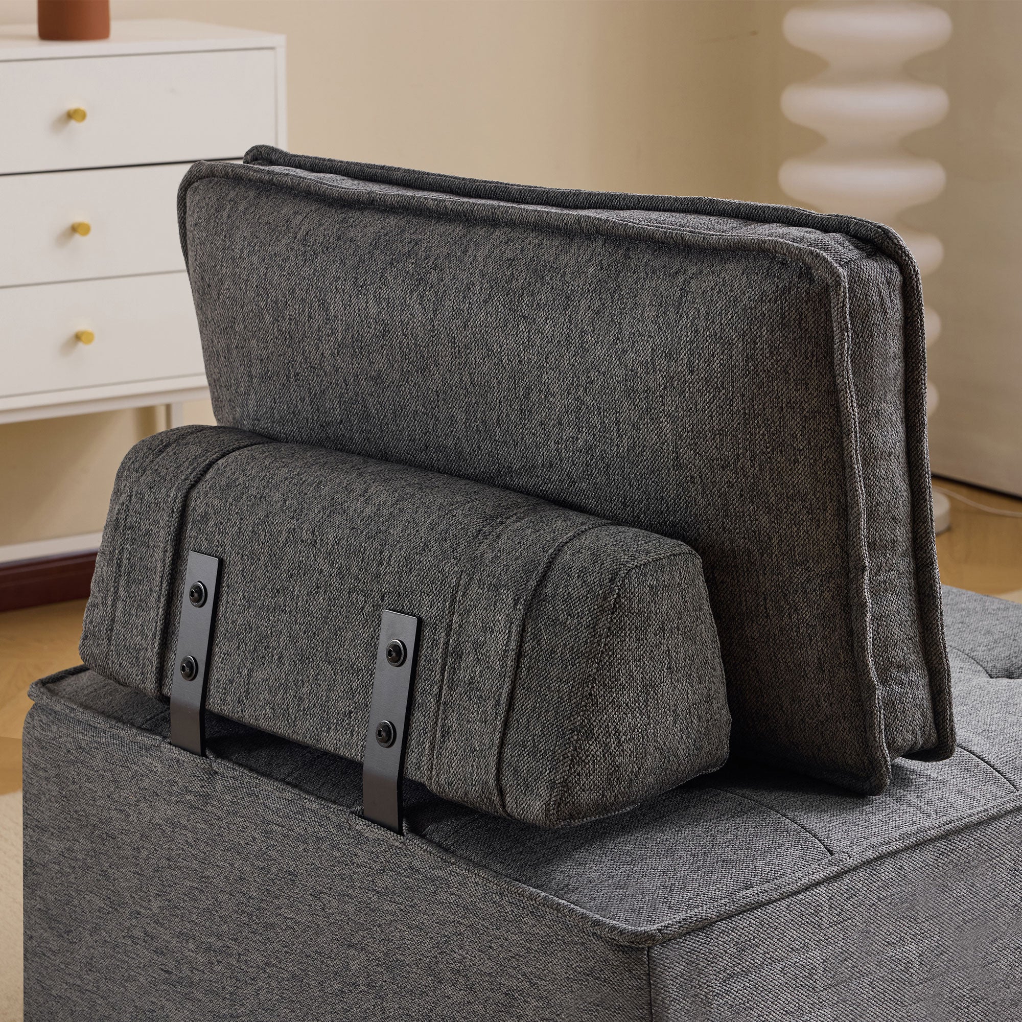 Single Sofa: Compact Armchair for Living Room, Fabric