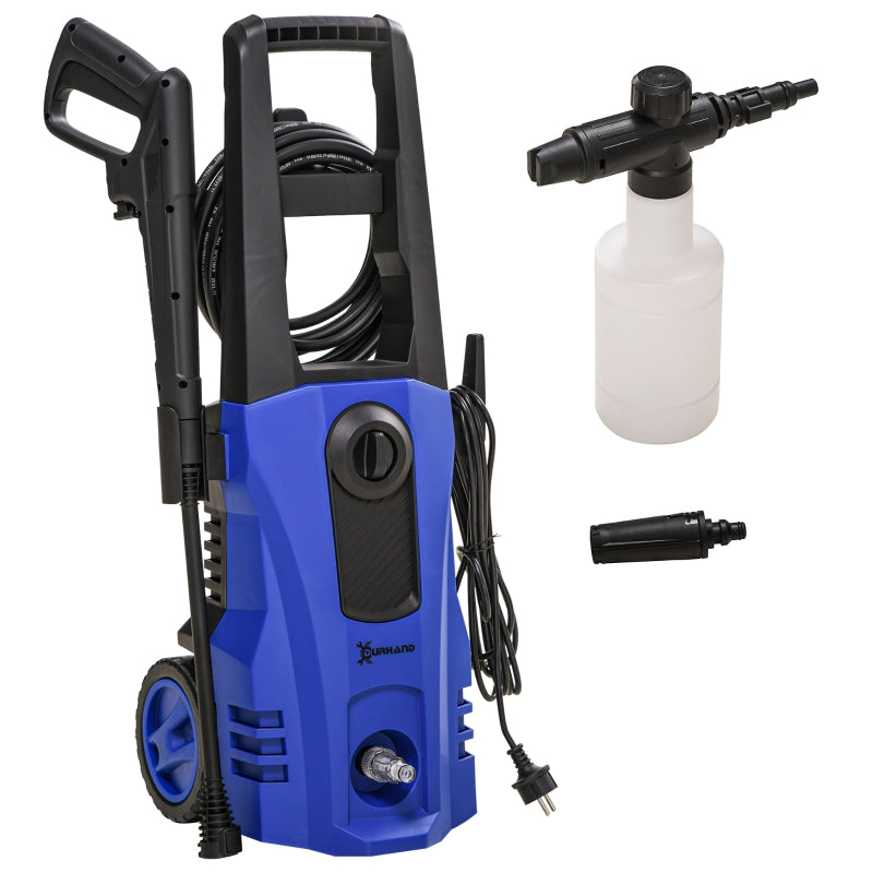 DURHAND Pressure Washer, 1800W, 150 Bar, 5-piece, Blue
