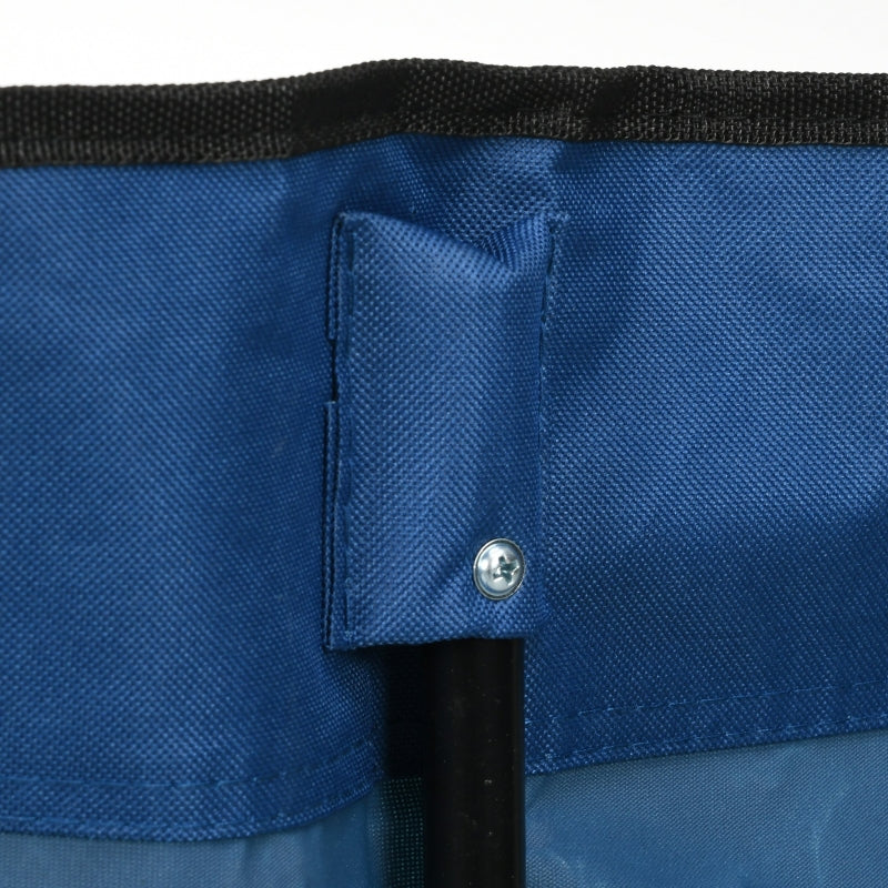 6 Seater Camping Chair, Folding with Cup Holders and Carry Bag, Blue