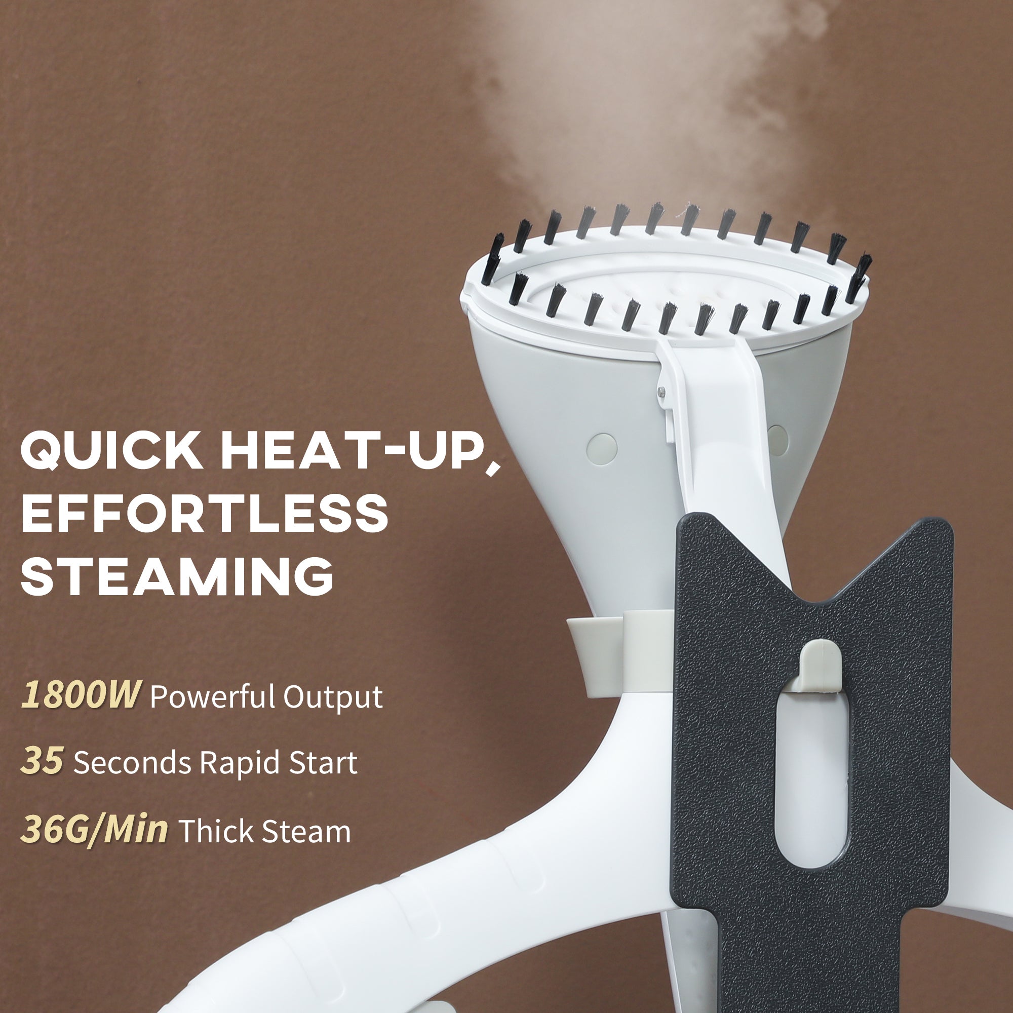 Standing Clothes Steamer 1800W with Accessories Grey