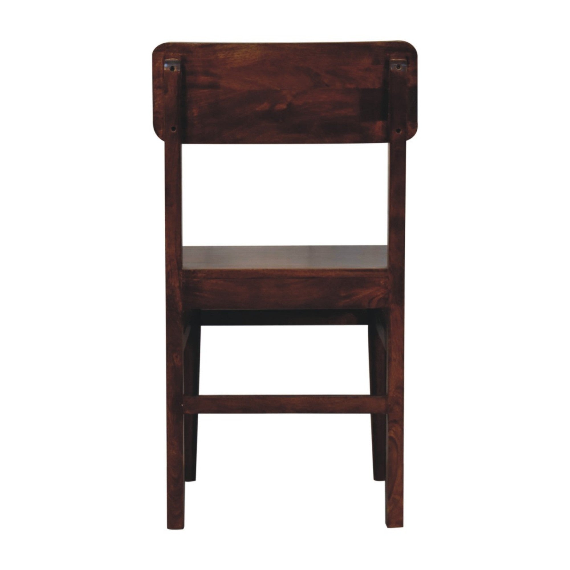 Solid Wood Classic Dining Chair, Chestnut Brown