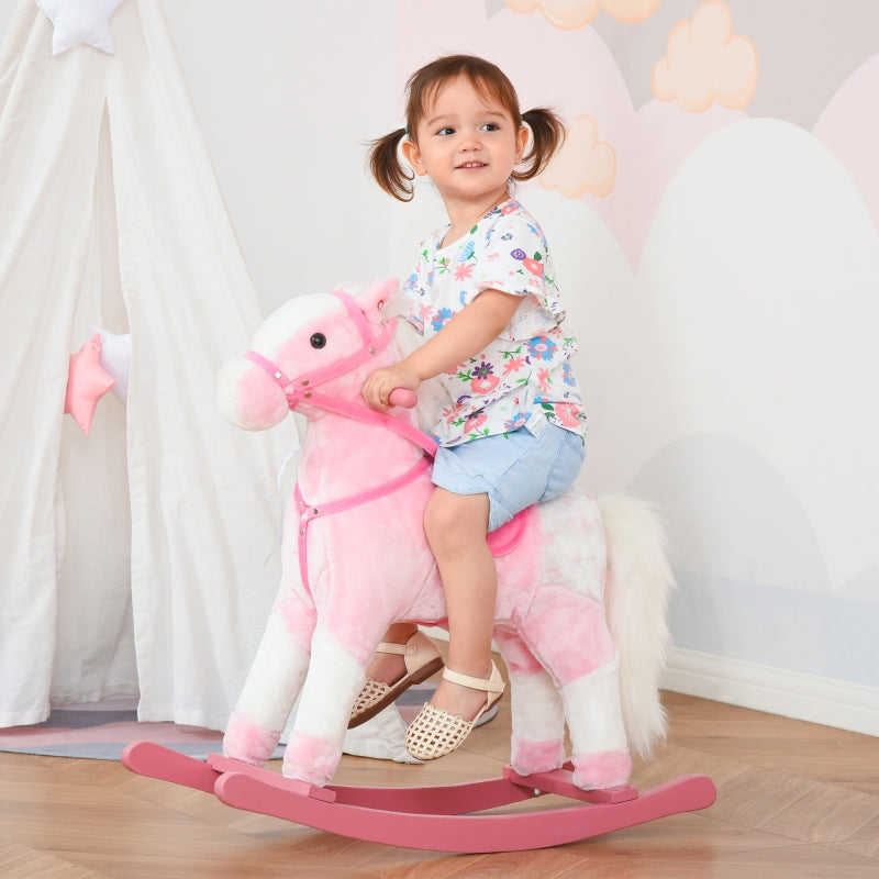 Children's Rocking Horse Rocking Animal Toy Pink