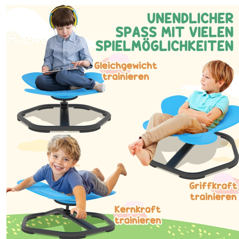 Sensory Swivel Chair, Balance and Coordination, Butterfly Shape, Blue