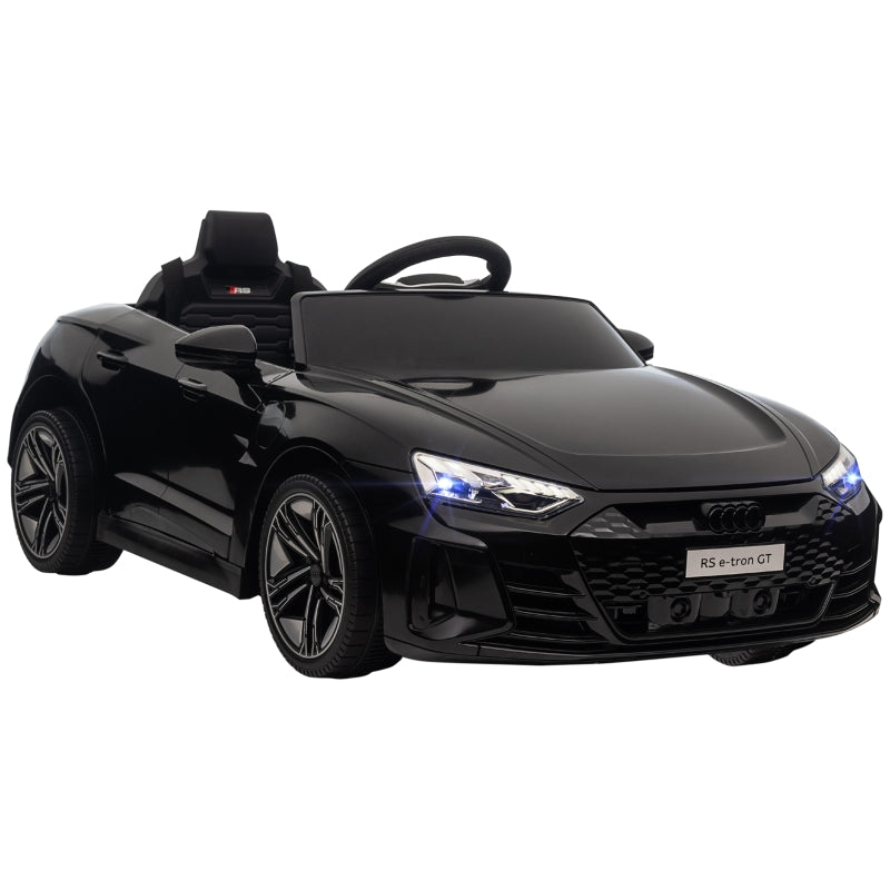 Audi Children's Electric Car with Remote Control and Safety Belt, Black